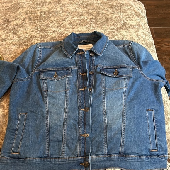 Social Standards by Sanctuary Stretch Denim Jacket Sz XL Shade- Winnie​​​ - Picture 6 of 9